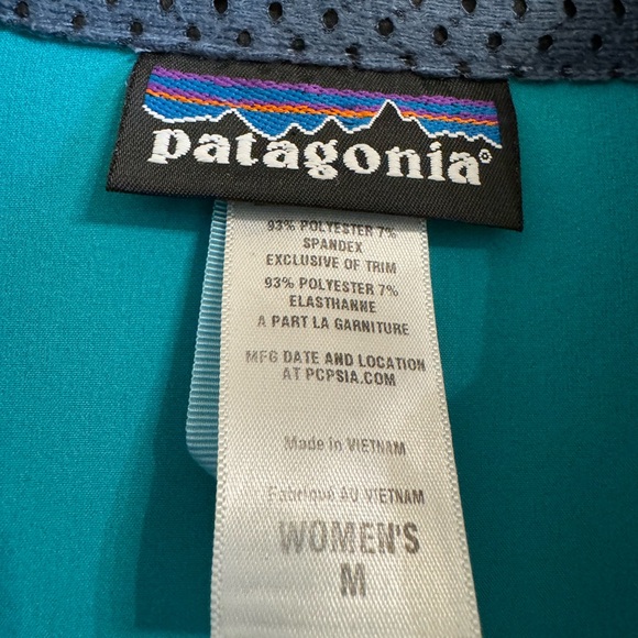 Patagonia Womens jacket Traverse Softshell Full Zip Lightweight Teal Blue M - Picture 7 of 14